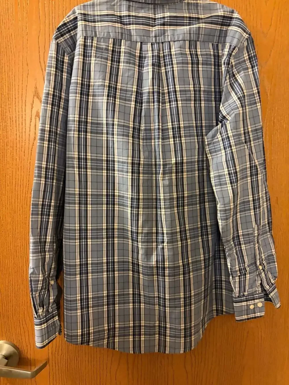 U.S. Polo Assn. Long Sleeve Plaid Button Down Shirt Blue